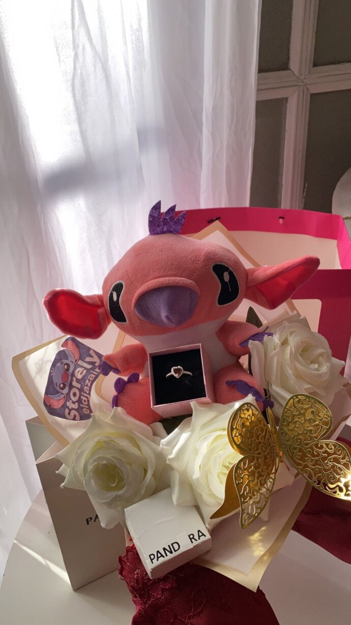 ⁦Bouquet stitch avec bague argent⁩ - الصورة ⁦2⁩