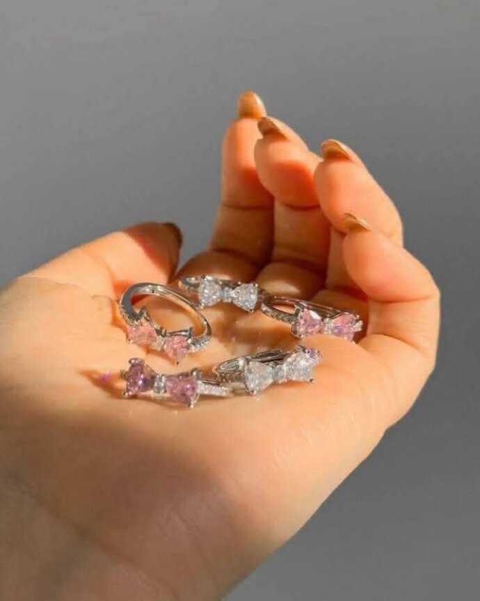 ⁦Bague pandora Noeud Rose argent 925⁩ - الصورة ⁦3⁩